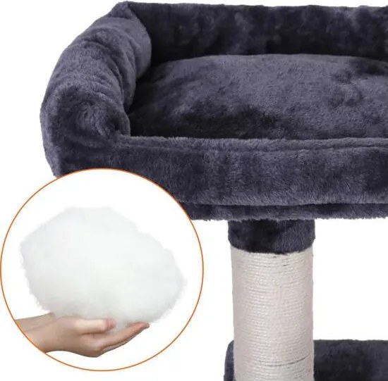 Feandrea XXL macskafa, 168 cm-es macskatorony, antracit szürke
