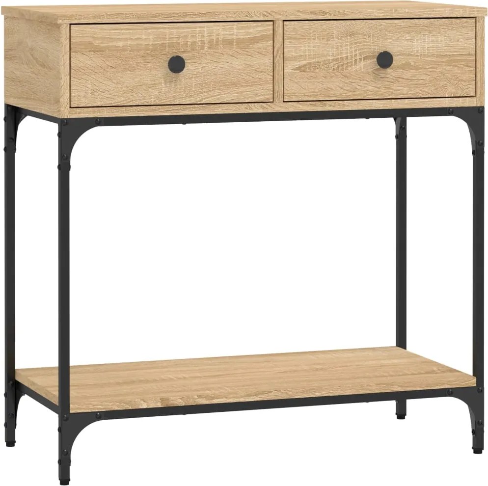 vidaXL sonoma tölgy színű szerelt fa dohányzóasztal 75 x 34,5 x 75 cm