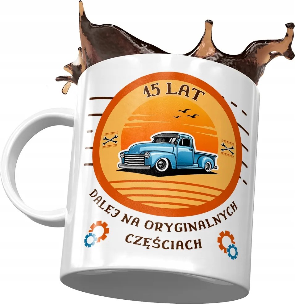 Születésnapi bögre 15 15. 15. Tökéletes Ajándék Nyomtatott Fotóval