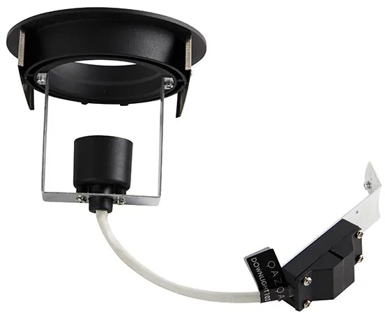 6 darabos modern, fekete, dönthető süllyesztett spotlámpa készlet AR70 - Cisco