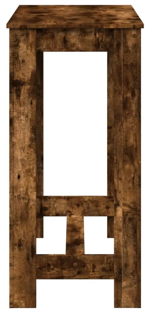 füstös tölgy színű szerelt fa bárasztal 102 x 50 x 103,5 cm