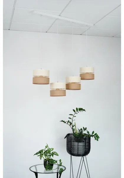 Brilagi - ROYAL YUTE lógólámpa 4xE27/15W/230V bézs/krém/fehér