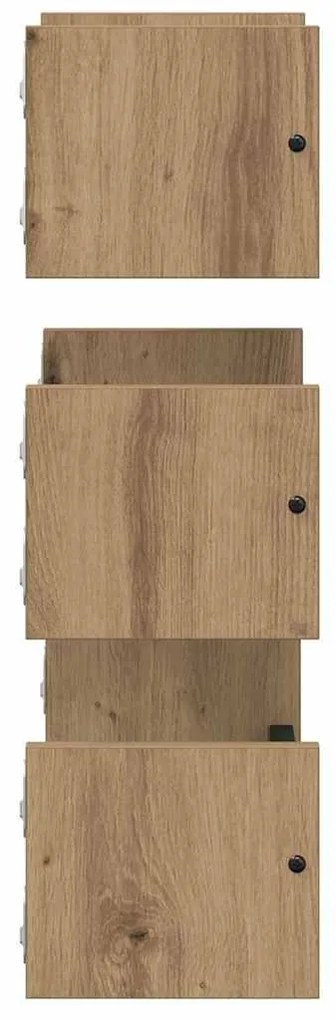 Fali polc készlet 3 pcs Artisan tölgy 40x16x14cm Faanyag