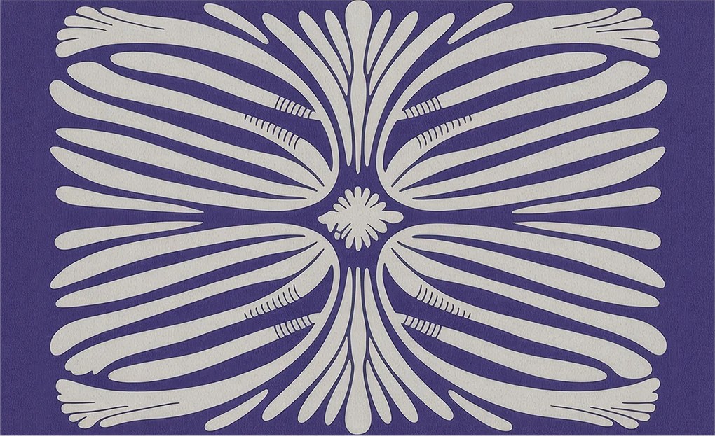 Fotótapéta Flizelin Dekoratív Hálószoba Virágos szimmetria 416x254