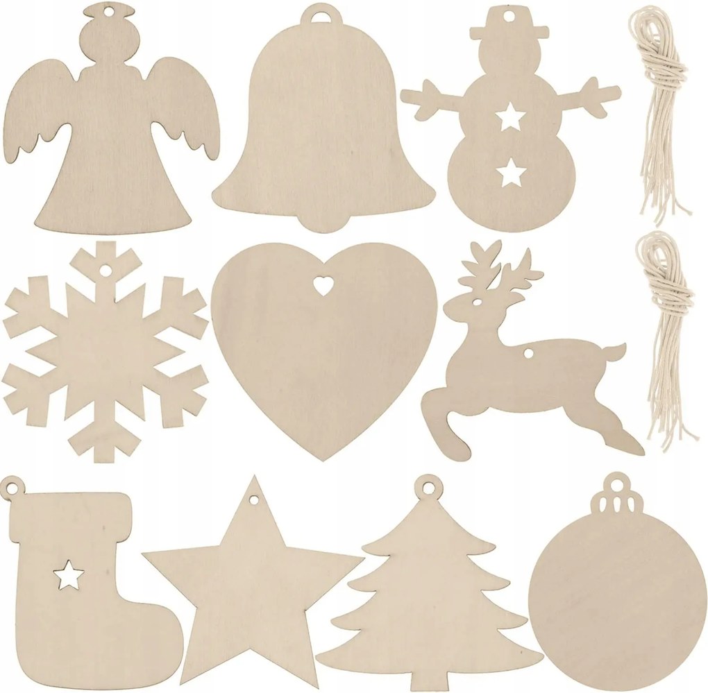 Karácsonyfadísz MIX Karácsonyi Bombák 20db 3cm Karácsonyi Medálok