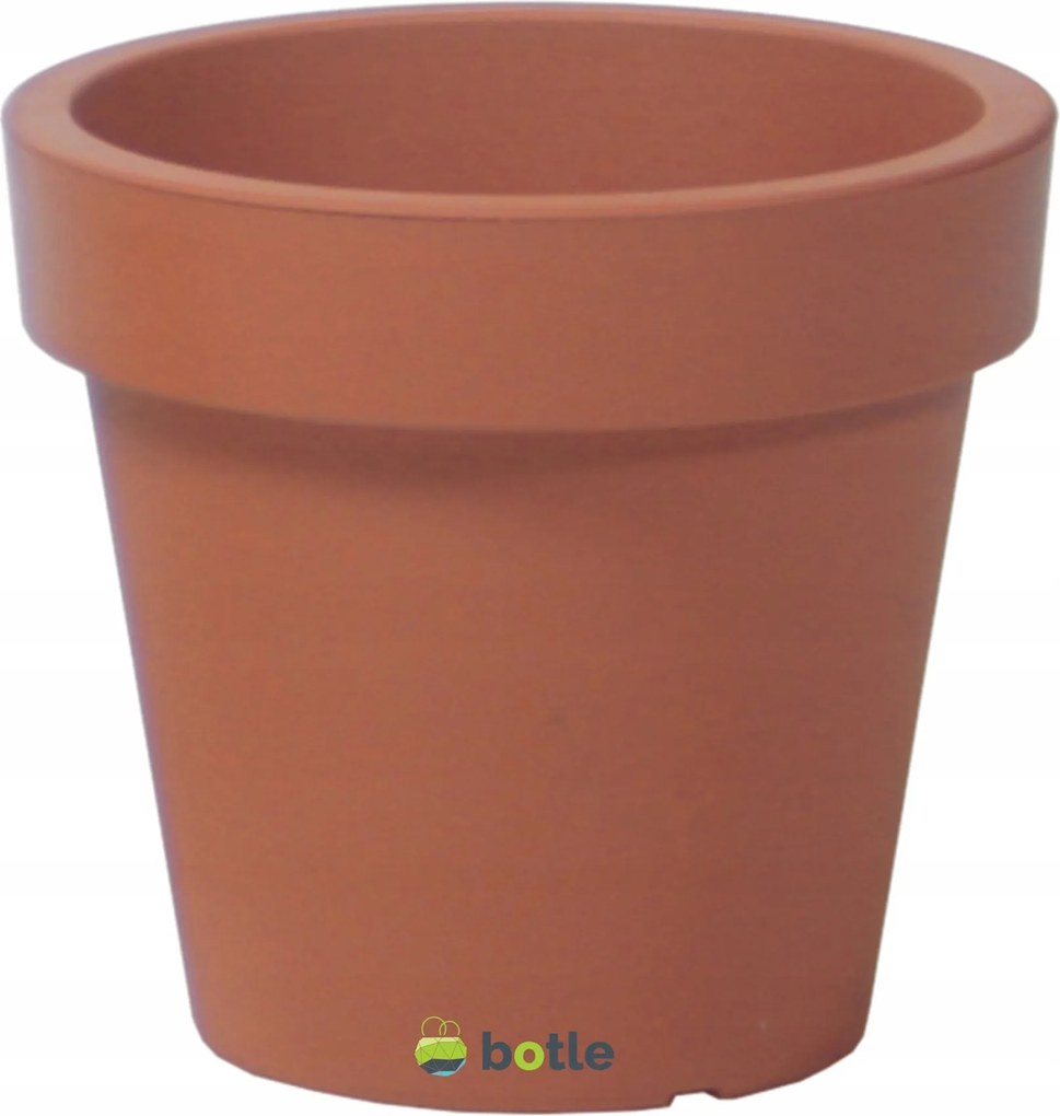 Terrakotta kaspó kerek fedő sima matt Ø 25cm műanyag