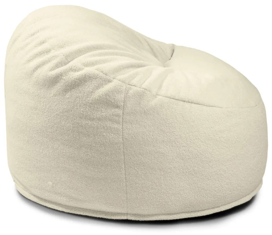 Krémszínű buklé gyerek babzsákfotel Om 85 – SLOWDOWN