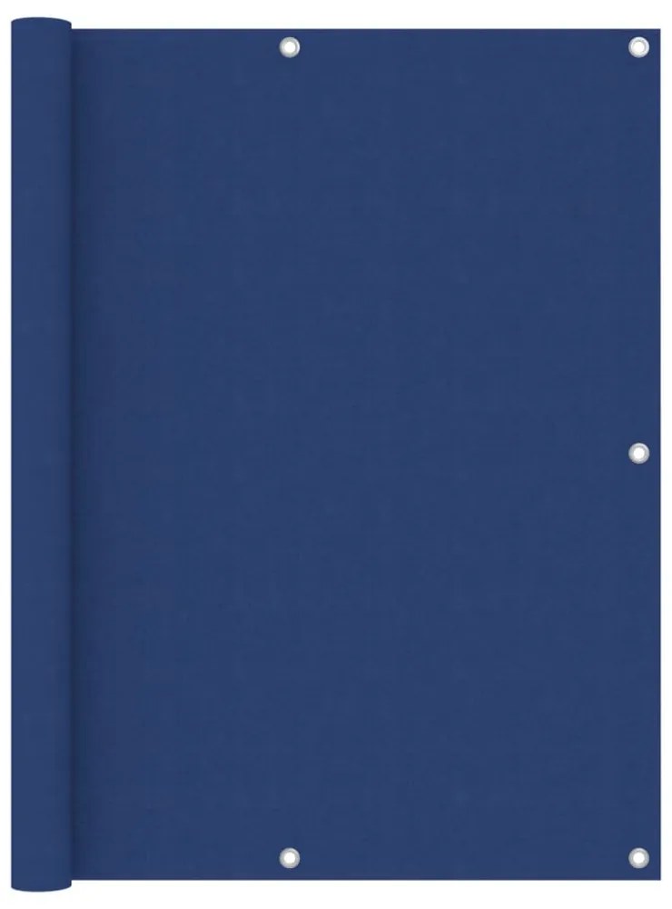 kék oxford-szövet erkélyparaván 120 x 600 cm
