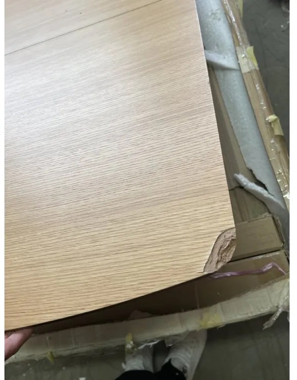 Akciós VITRO II étkezőasztal tölgy dekor asztallappal 120(160)x80, kihúzható II. osztály