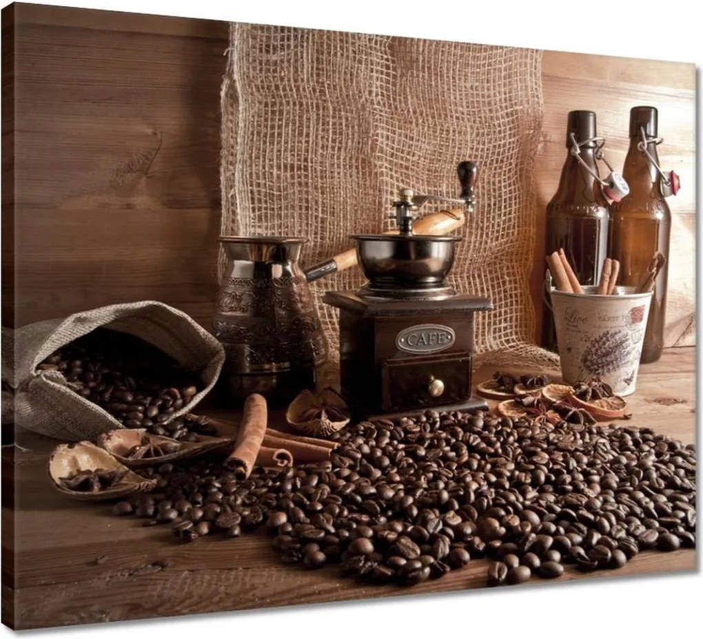 Vászonkép 50x40 Kávé világa