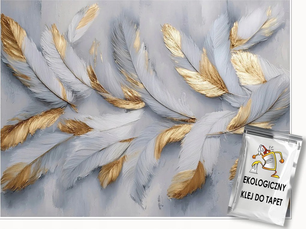 Fotótapéta Tollak Glamour Arany Hálószoba Nappali Tapéta Flizelina 200x140