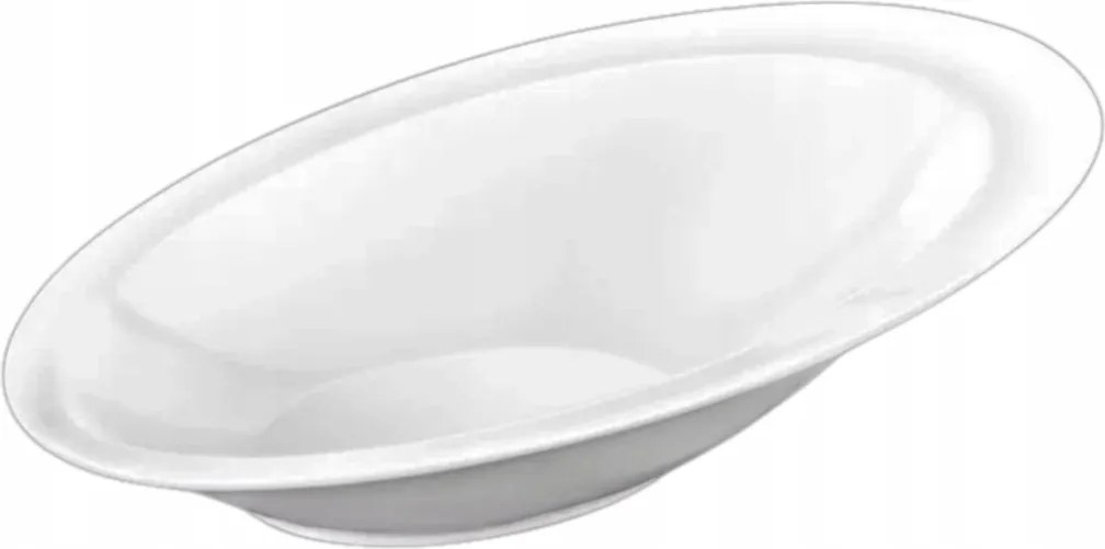 Saláta tálaló fehér porcelán salátakrémhez 33,5x23 cm Wilmax