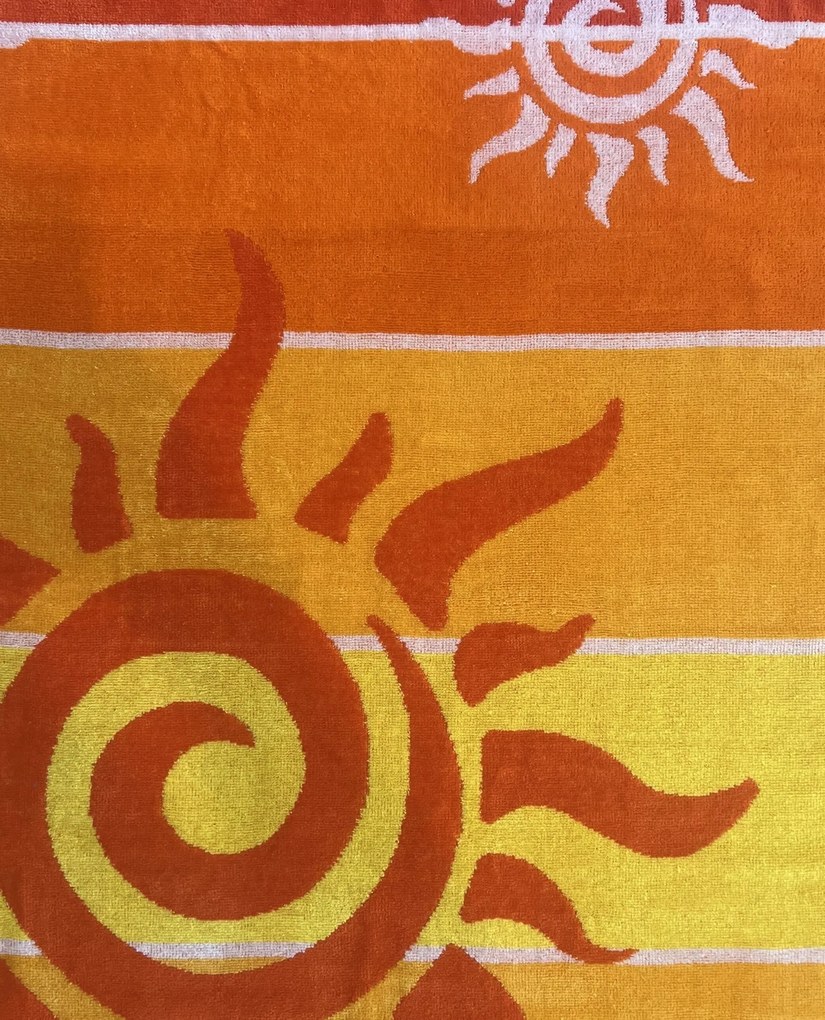 STROMBOLI Strandtörölköző narancs 165x90cm