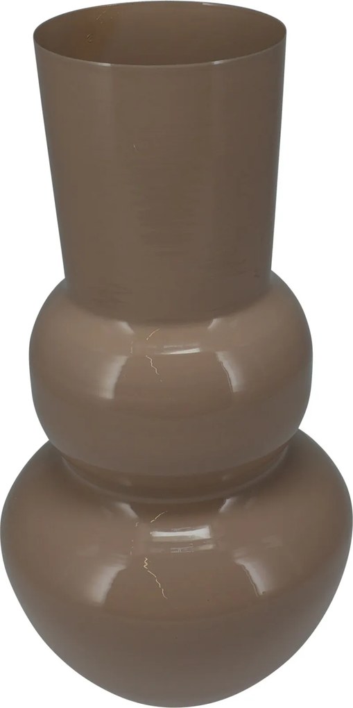 Dekoratív kerámia váza dekoratív barna 16x50cm