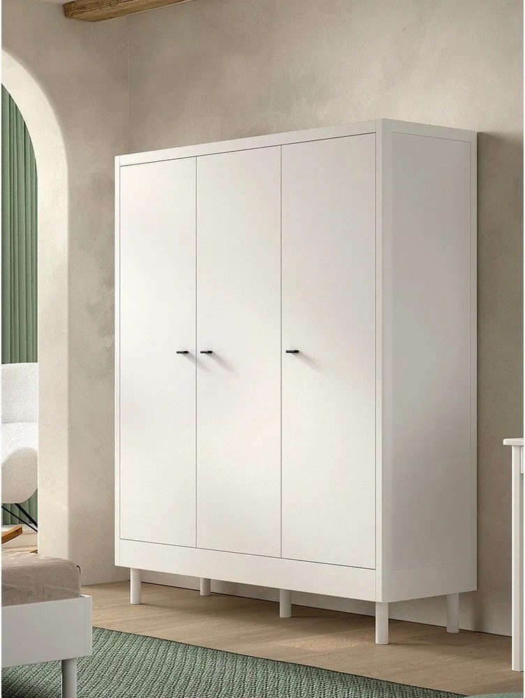 Fehér bükkfa gyerek ruhásszekrény 146x190x55 cm Forrest – Vipack