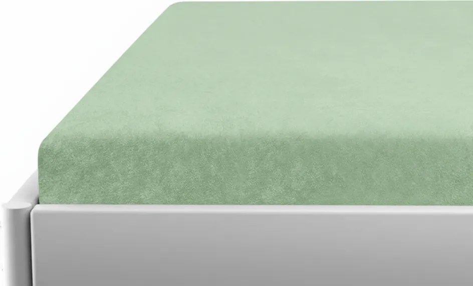 Gyerek frottír lepedő 60x120 cm zöld