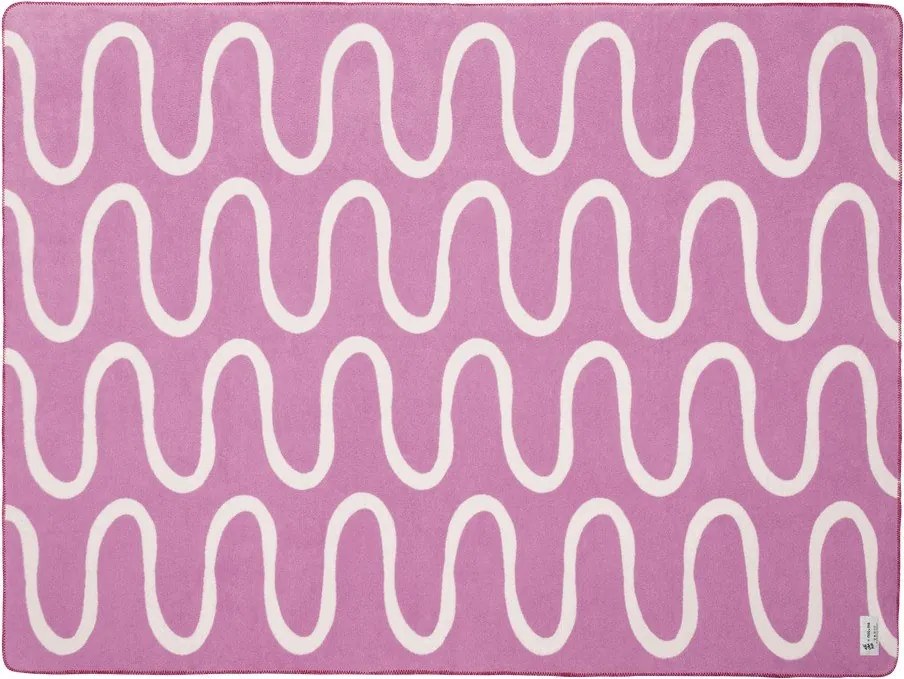 Rózsaszín takaró 150x200 cm Swirl – noo.ma