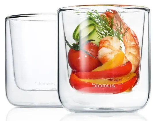 Duplafalú pohár szett 2 db-os 200 ml Nero – Blomus