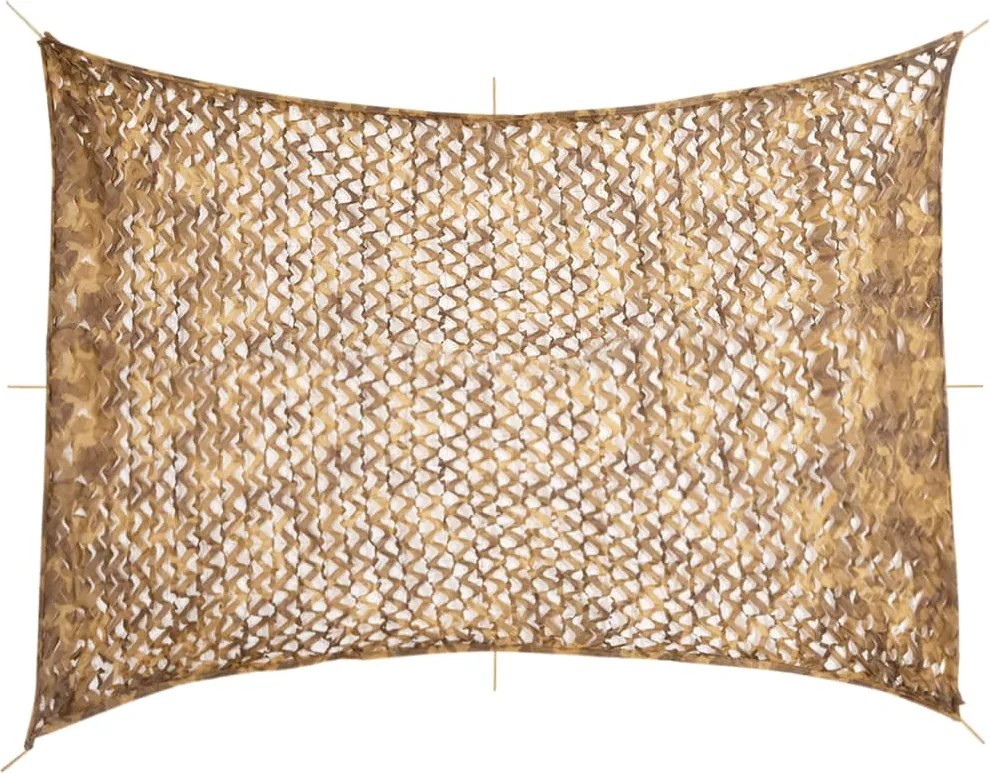 vidaXL homokszínű kamuflázsháló tárolózsákkal 516x400 cm
