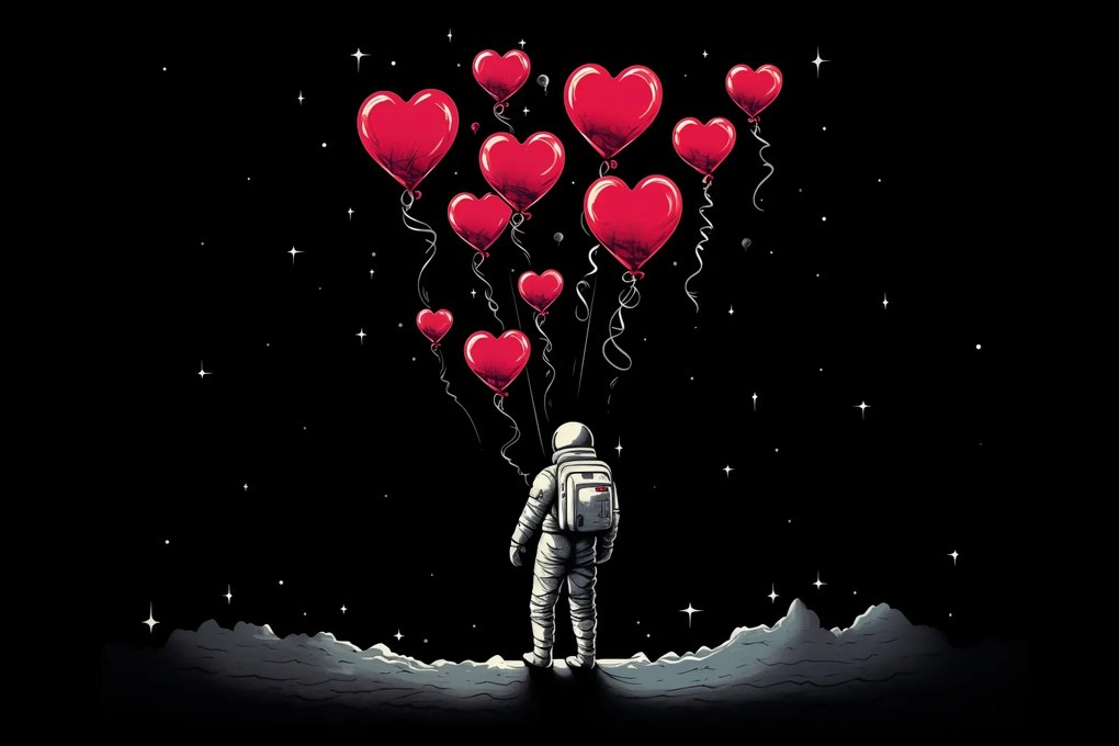 Poszter 30x20cm Asztronauta saját cellák