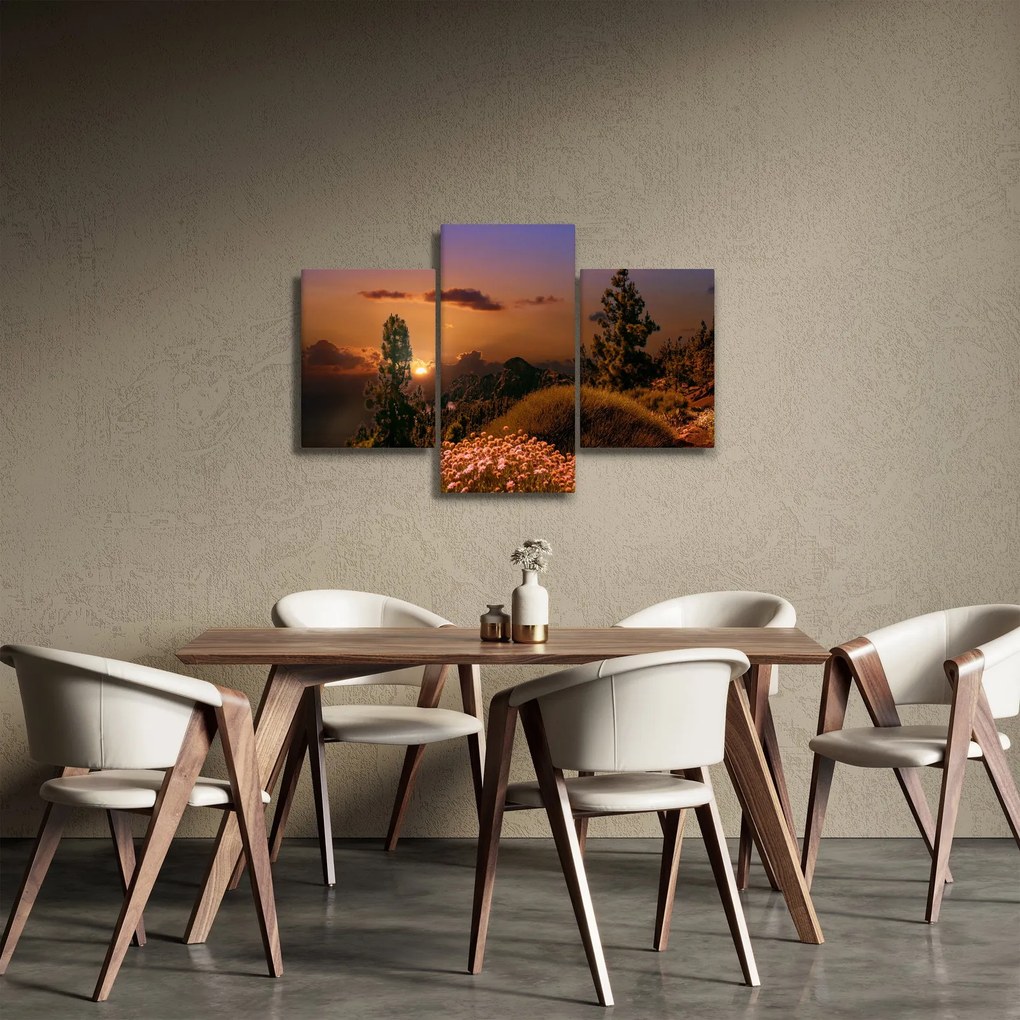 Természet képe naplementekor (90x60 cm)