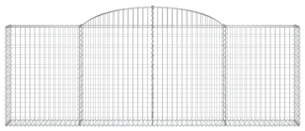 15 db íves horganyzott vas gabion kosár 300 x 30 x 100/120 cm
