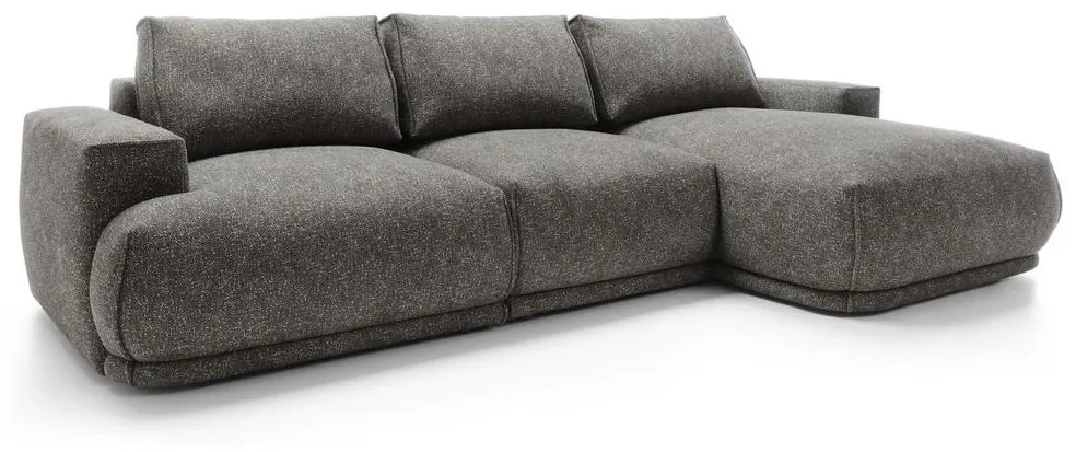 Sarokkanapé Dita (J) (szürke + fekete) . Akció -15%. 1100314