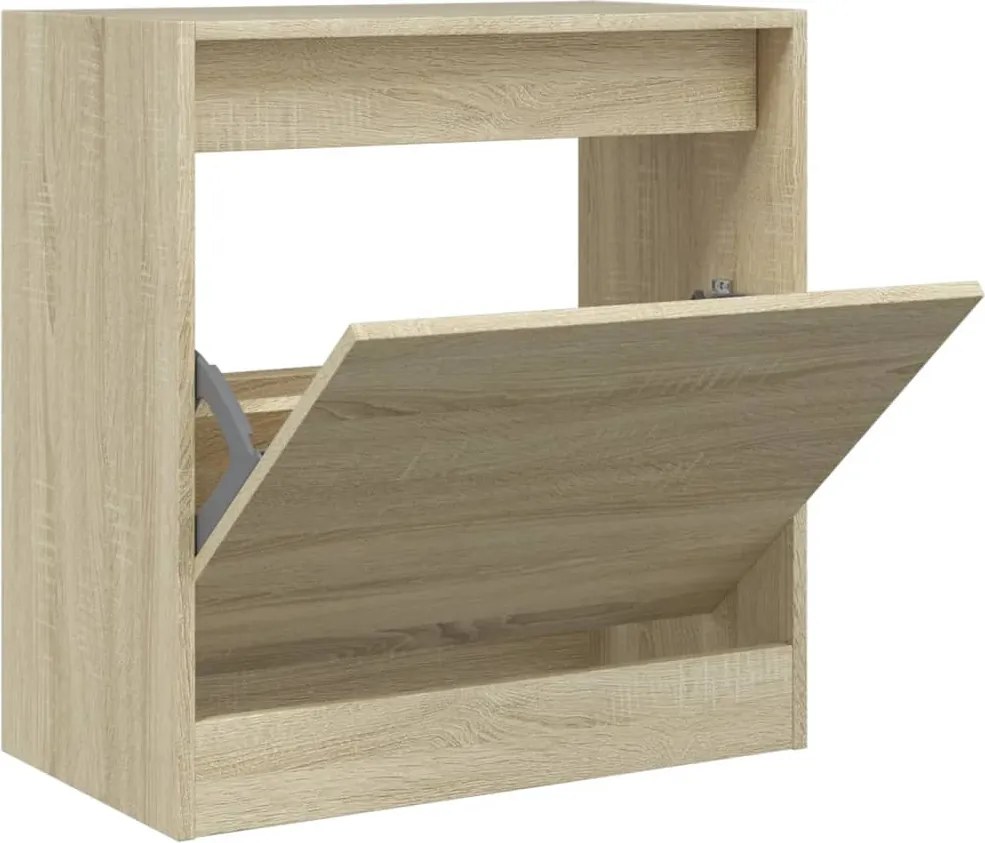 vidaXL sonoma tölgy színű szerelt fa cipőszekrény 60 x 34 x 63,5 cm
