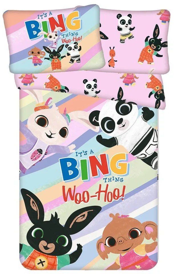 Pamut gyerek ágyneműhuzat babaágyhoz 100x135 cm Bing "It's a thing" – Jerry Fabrics