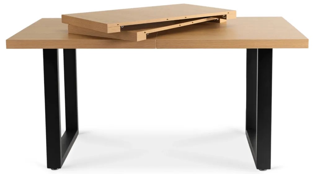 Étkezőgarnitúra 6 db. Fekete Bársony Irys székkel. Bővíthető asztal EDWIN 160-260 cm