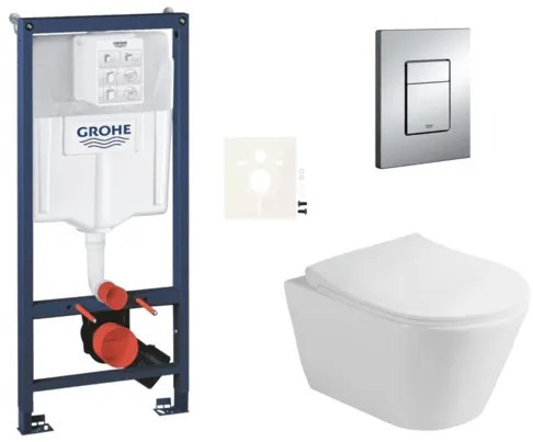 Fali WC szett Glacera Ava előtétfalas szereléshez SIKOGRSAVAE