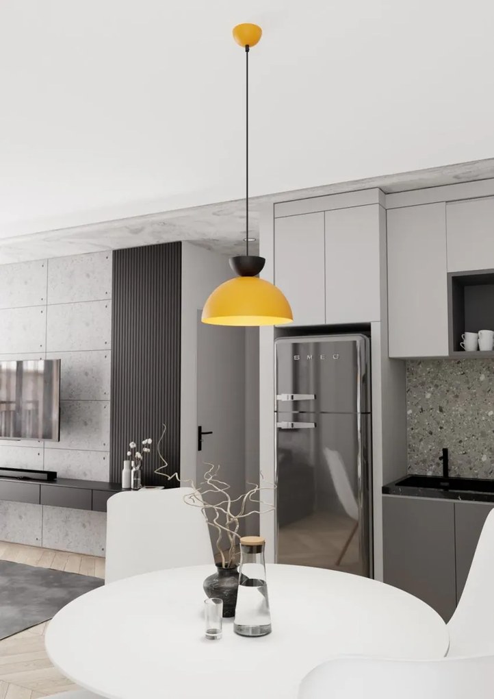 Emibig modern függeszték lunaro fekete narancs emi1474/1s