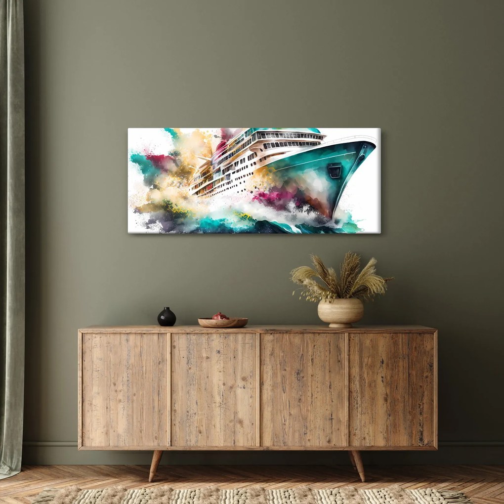 Kép - Akvarell tenger (120x50 cm)