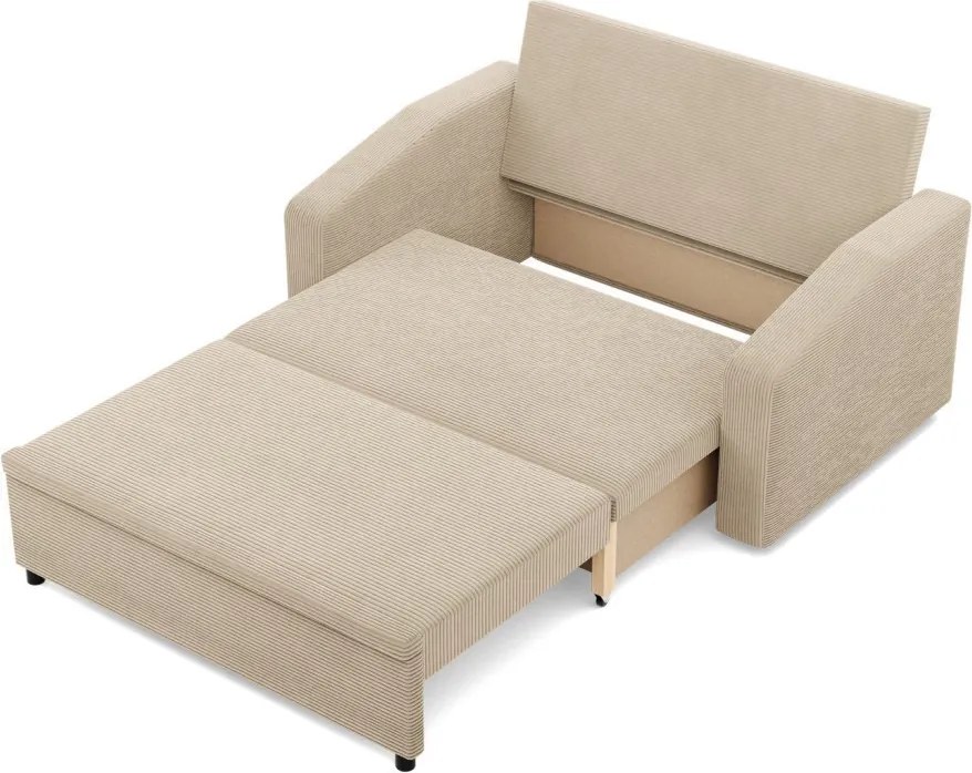 Zeus kanapé, kordbársony, hab töltet, döntött kartámasz, bézs