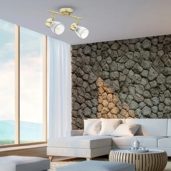 Spotlámpa BEST 2xE14/40W/230V arany