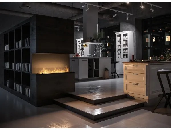 InFire - Beépített BIO kandalló 100x50 cm 3kW fekete