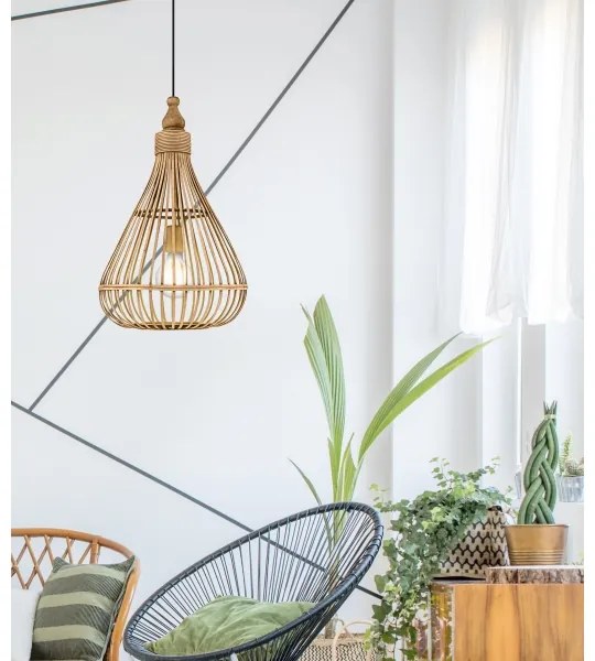 Eglo 49772 - Mennyezeti függesztékes lámpa AMSFIELD 1xE27/60W