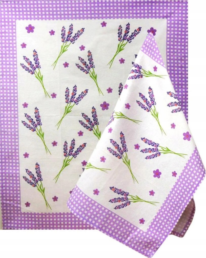Konyhai Törlőkendő Jedeka Görög Levendula Lila 55X66 CM