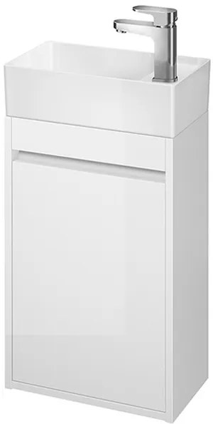 Cersanit Crea, akasztós szekrény + mosdó 40cm, SET B102, fehér, S801-276