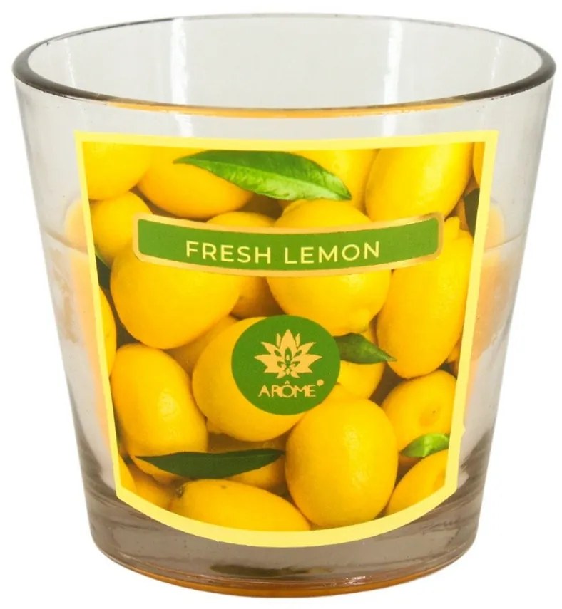 Arome illatgyertya üvegben Fresh Lemon, 120 g