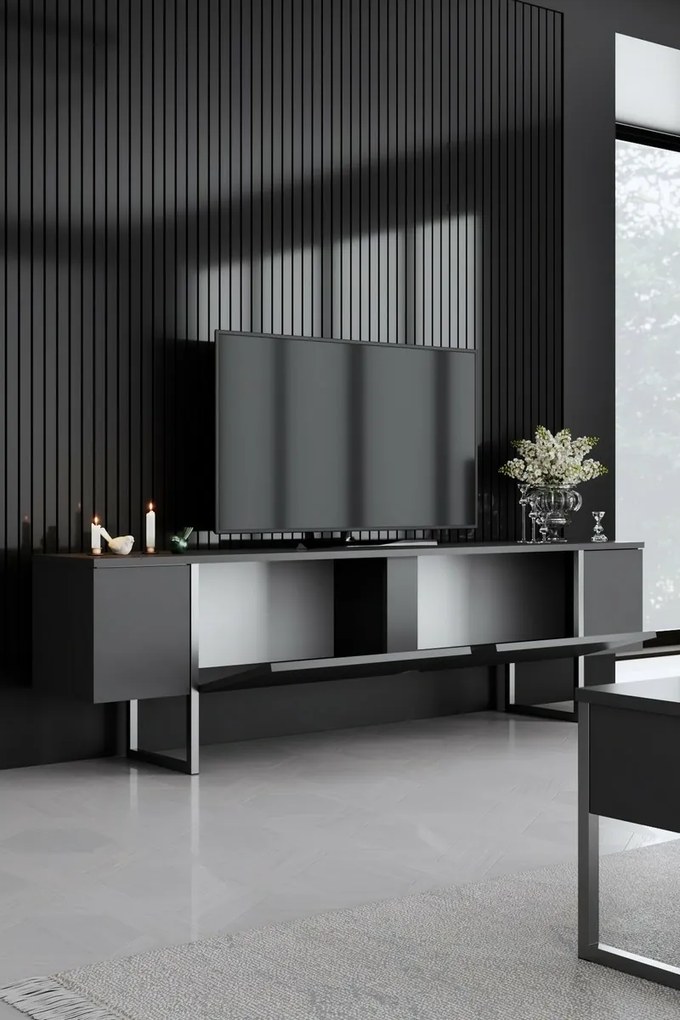 Luxe Anthracite and Silver TV-állvány