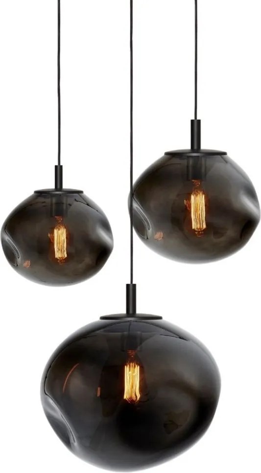 Kaspa AVIA BLACK 3 11158308 Függőlámpa 3x25W/E27 IP20