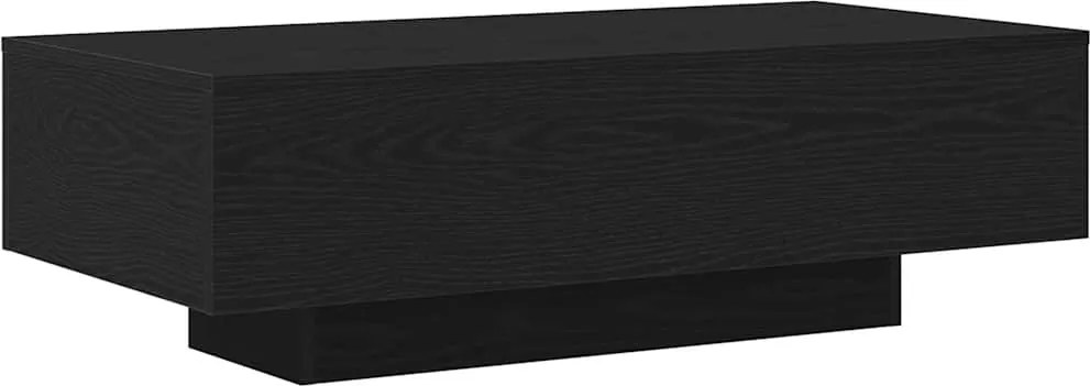 vidaXL Dohányzóasztal Fekete tölgy 100 x 49,5 x 31 cm Faanyag