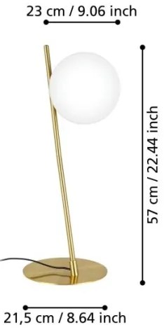 Eglo 900868 - Asztali lámpa RONDO 1xE27/40W/230V