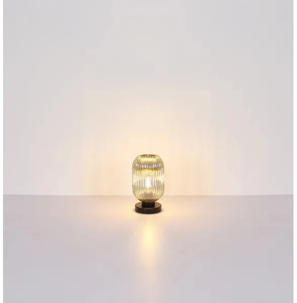 Globo 15469TS - Asztali lámpa NORMY 1xE27/40W/230V szürke