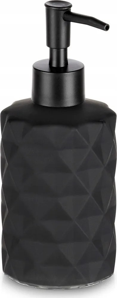 Fürdőszobai adagoló folyékony szappan gél tartály üveg fekete