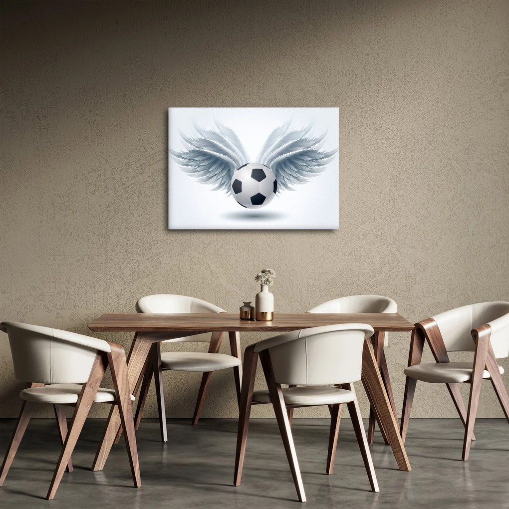 Kép - léggömb szárnyakkal (70x50 cm)