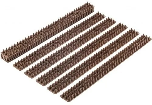 Műanyag madárriasztó tüskék 4 db-os szett, fehér, 50 x 4,5 cm