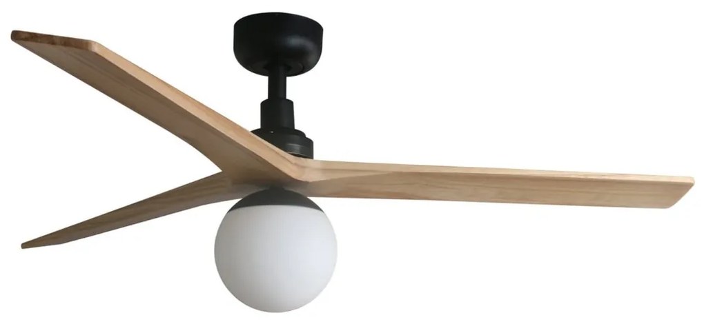 FARO 34283-11L - Mennyezeti ventilátor KLIM M 1xE27/15W/230V fenyő/fekete + távirányító