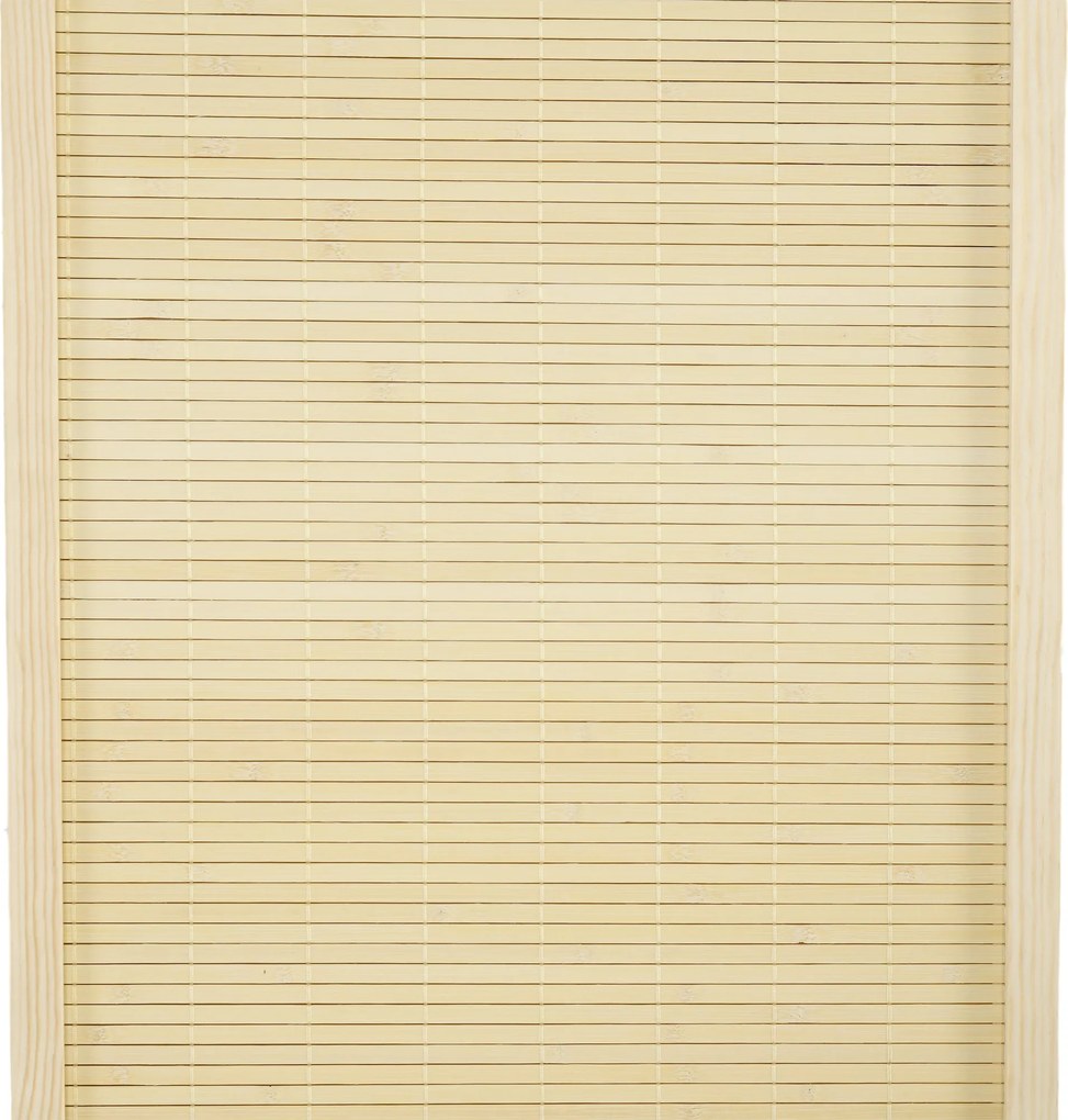 HOMCOM Bambusz Beltéri Paraván 4 Panel 180 x 180 cm Összecsukható Paraván - Természetes | Aosom